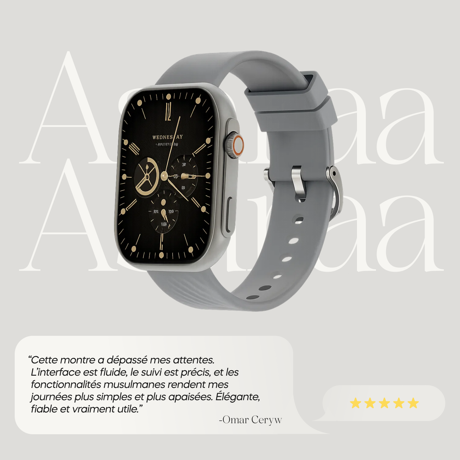 Montre connecté Najm Gris