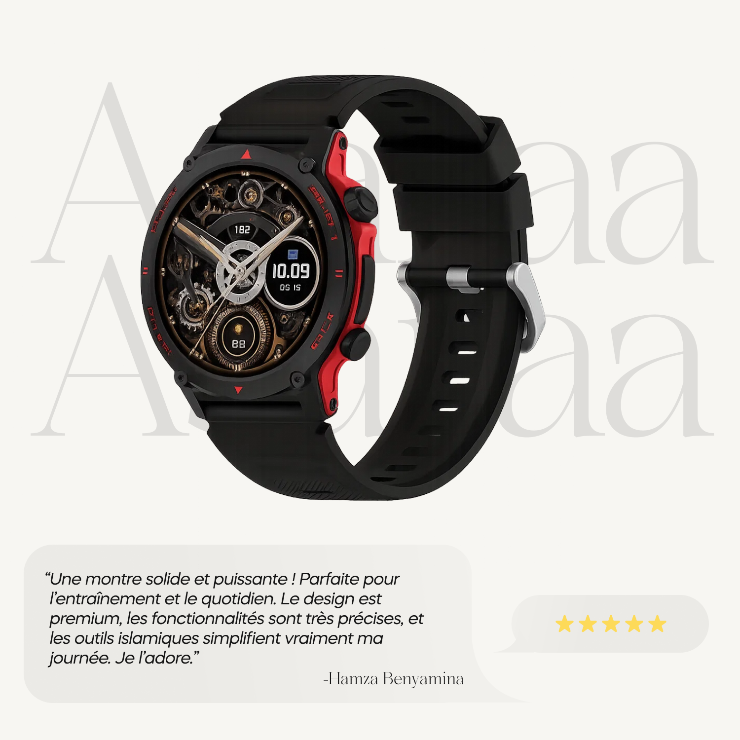 Montre connecté Seif Noir