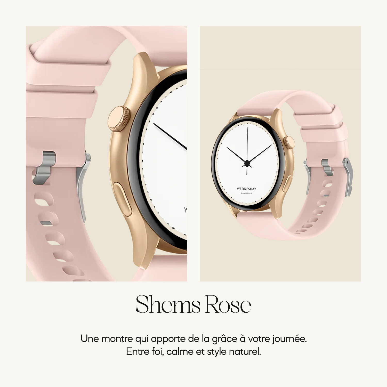 Montre connecté Shems Rose