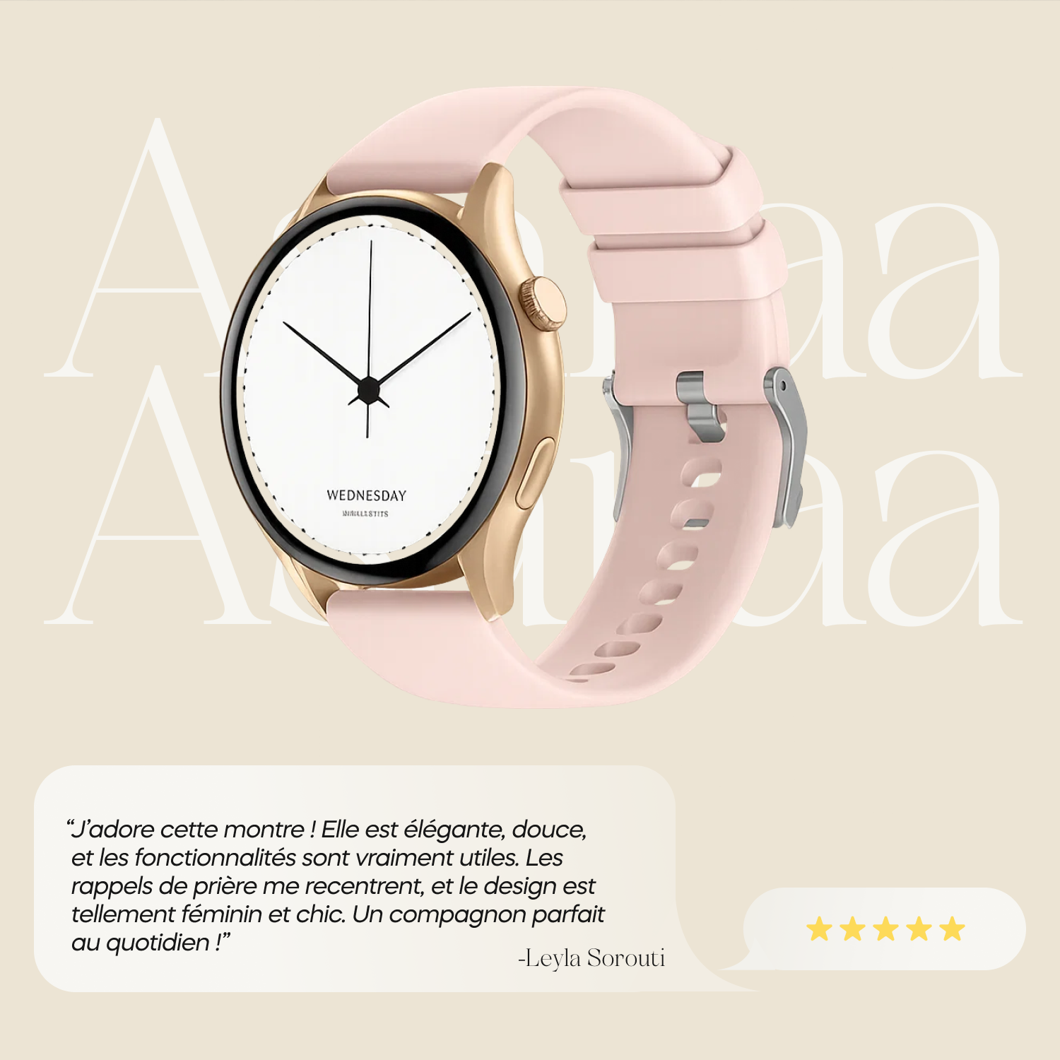 Montre connecté Shems Rose